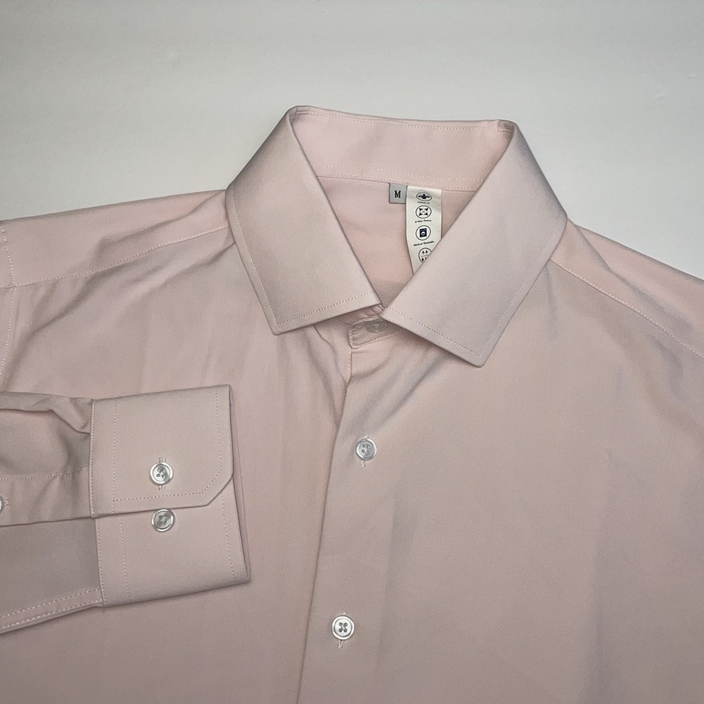 Casual Pink Button Down Shirt with Crisp Collar